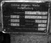 Typenschild ALD10W BJ 1956            (2228) 